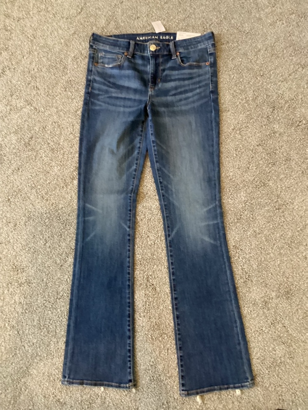 American Eagle Outfitters Women's Medium Blue Flare Jeans